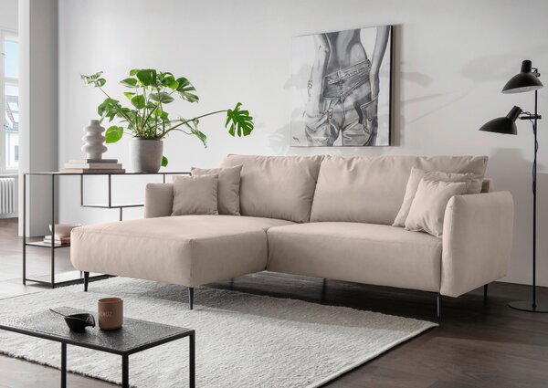 ROHOVÁ SEDAČKA, textil, béžová Livetastic - Sedačky, Online Only