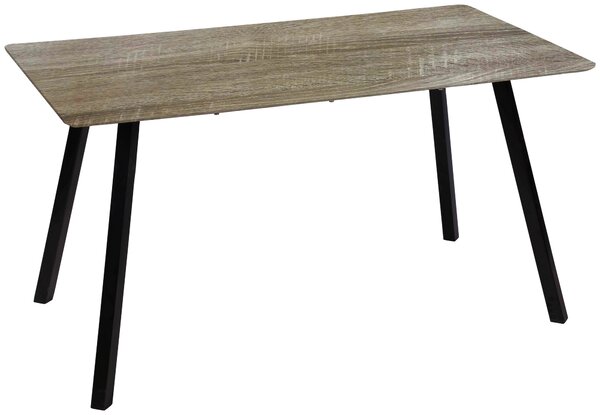 JEDÁLENSKÝ STÔL, čierna, farba duba, 140/80/75 cm Carryhome - Obývacie zostavy