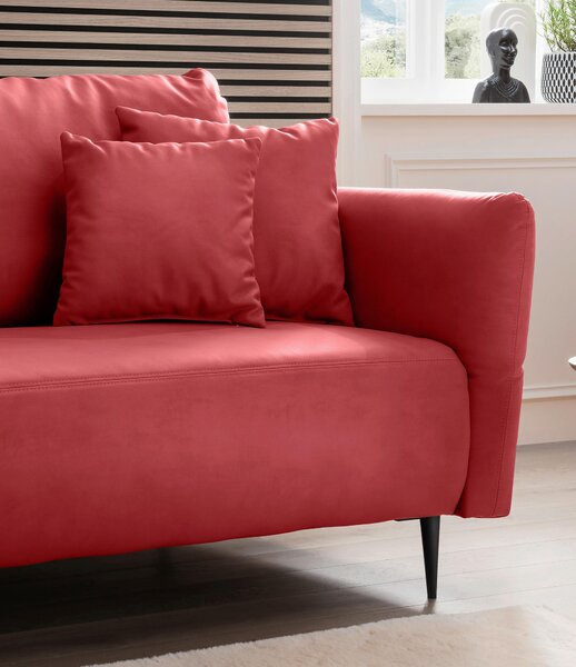 ROHOVÁ SEDAČKA, textil, červená Livetastic - Sedačky, Online Only