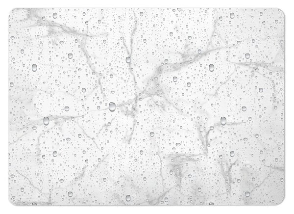 Bielo-sivá kúpeľňová predložka z kremeliny 50x70 cm Aqua – douceur d'intérieur