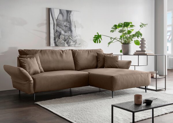 ROHOVÁ SEDAČKA, textil, hnedá Livetastic - Sedačky, Online Only