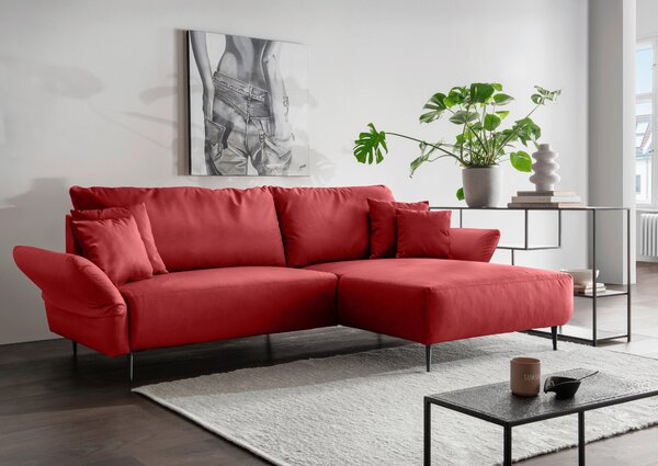 ROHOVÁ SEDAČKA, textil, červená Livetastic - Sedačky, Online Only