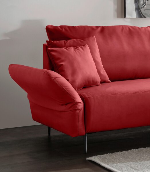 ROHOVÁ SEDAČKA, textil, červená Livetastic - Sedačky, Online Only