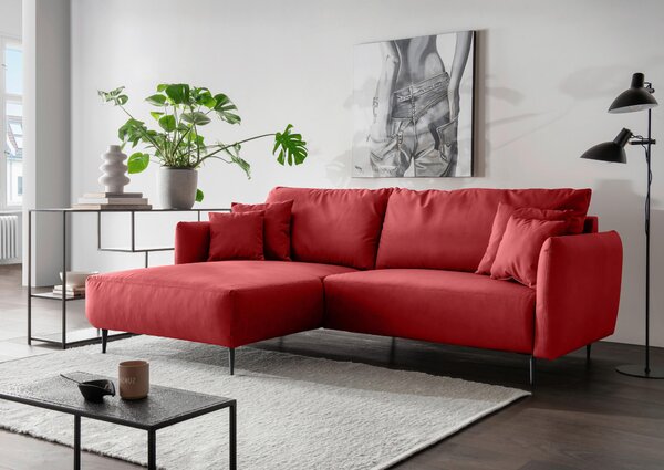 ROHOVÁ SEDAČKA, textil, červená Livetastic - Sedačky, Online Only