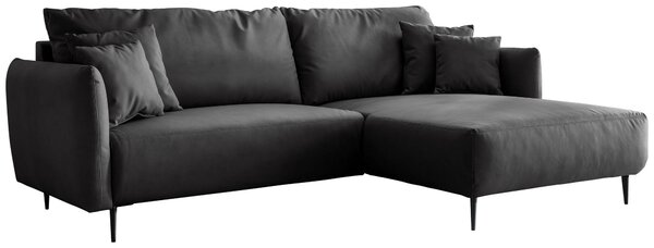 ROHOVÁ SEDAČKA, textil, čierna Livetastic - Sedačky, Online Only