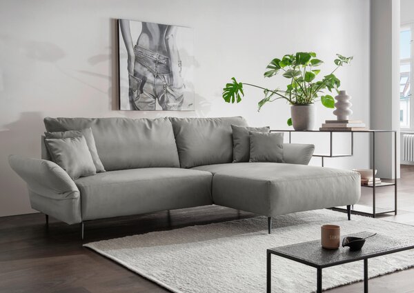 ROHOVÁ SEDAČKA, textil, sivá Livetastic - Sedačky, Online Only