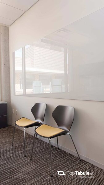 Sklenená magnetická tabuľa biela ULTRAWHITE 180x90 cm