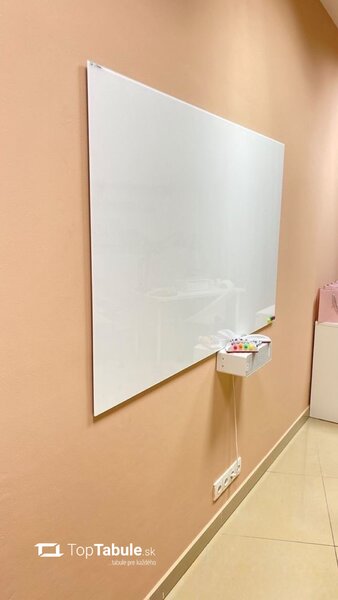 Sklenená magnetická tabuľa biela ULTRAWHITE 180x90 cm