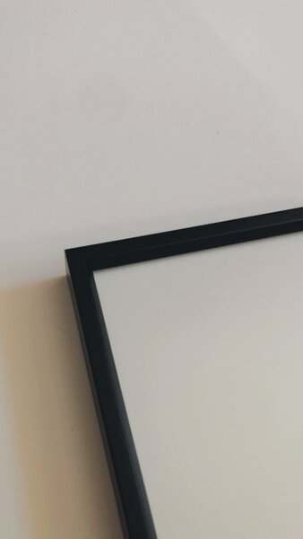 Biela tabuľa na magnetky PREMIUM v hliníkovom čiernom ráme 200x100 cm