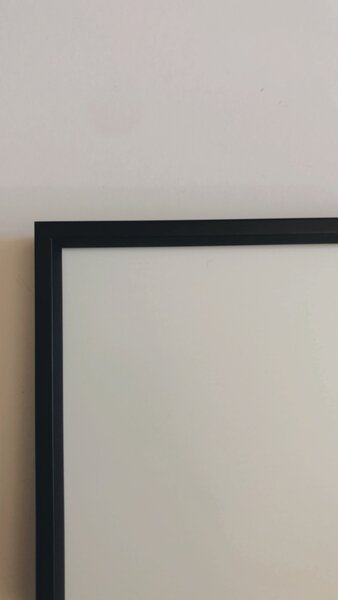 Biela tabuľa na magnetky PREMIUM v hliníkovom čiernom ráme 200x100 cm
