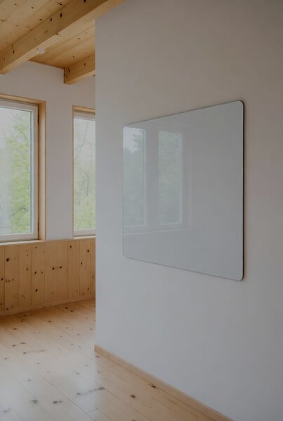 Bezrámová magnetická tabuľa BIELA 100x40 cm