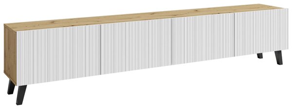 NÍZKA KOMODA, biela, dub artisan, 190/39/32 cm Livetastic - TV nábytok, Online Only