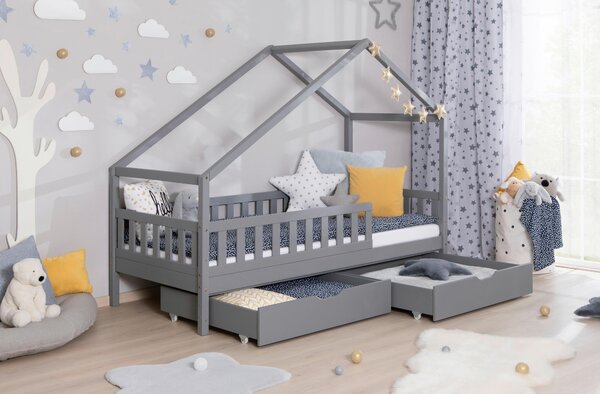 DOMČEKOVÁ POSTEĽ, 90/200 cm svetlosivá Livetastic - Detské izby, Online Only