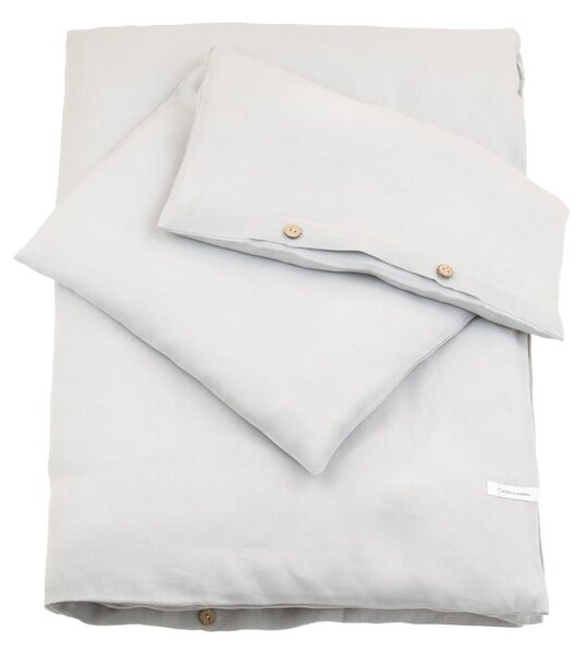 Cotton & Sweets Ľanové obliečky Junior svetlo sivá 100x135cm