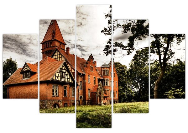 Tehlový dom - obraz (Obraz 150x105cm)