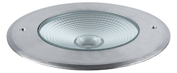 Paulmann Vanea LED zapustené podlahové svietidlo IP67, Ø 16 cm, Hliník / sivá / zinok, Hliník, Moderný, Zapustené podlahové svetlo