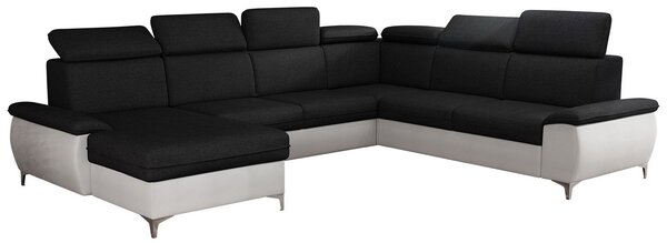 Mirjan24 Rohová sedačka Chester D, Dostupné poťahy: ekokoža Soft 017 + Malmo New 96, Strana: ľavá 5902928098822