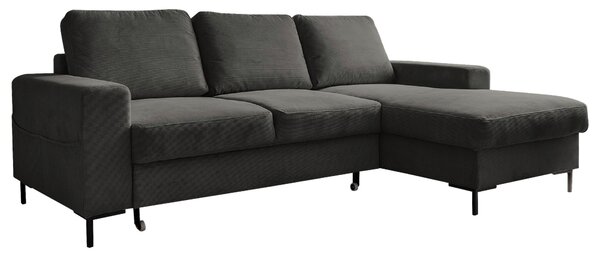 ROHOVÁ SEDAČKA, textil, sivá MID.YOU - Sedačky, Online Only