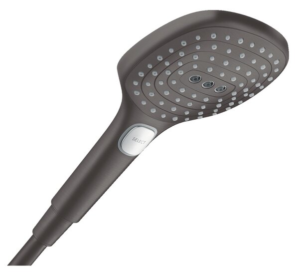 Hansgrohe Raindance Select E - Ručná sprcha 120 3jet, kartáčovaný čierny chróm 26520340