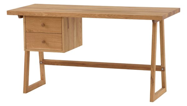Moderný pracovný stôl z masívneho dubového dreva