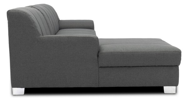 ROHOVÁ SEDAČKA, textil, sivá MID.YOU - Sedačky, Online Only