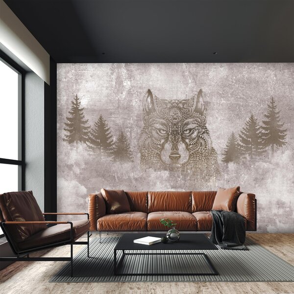 Fototapeta - Vlk z mandaly (147x102 cm)