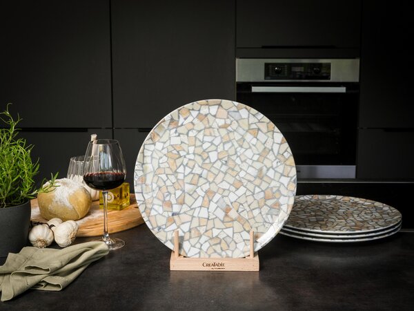 SADA TANIEROV NA PIZZU, keramika, 33 cm Creatable - Online Only bytové doplnky, Online Only