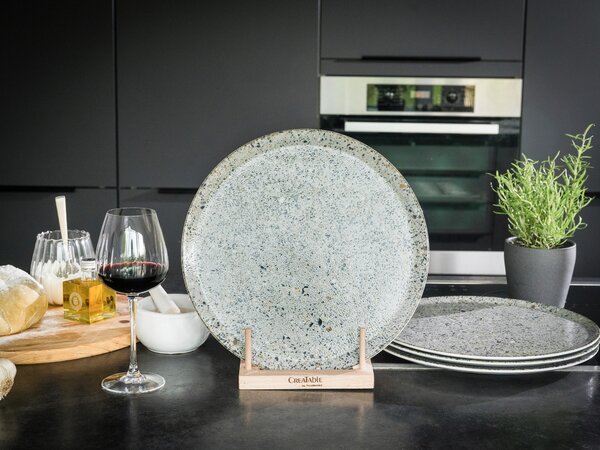 SADA TANIEROV NA PIZZU, keramika, 33 cm Creatable - Online Only bytové doplnky, Online Only