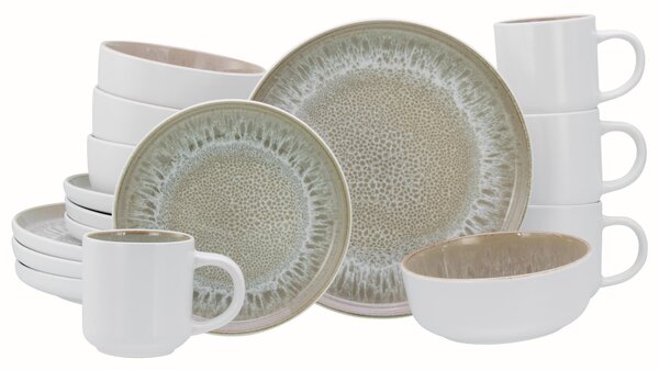 KOMBINOVANÝ SERVIS 16-dielne kamenina Creatable - Online Only bytové doplnky, Online Only