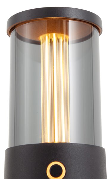 Vonkajšia stolná lampa čierna nabíjateľná vrátane nabíjacej stanice IP65 - Grill