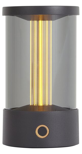 Vonkajšia stolná lampa čierna nabíjateľná vrátane nabíjacej stanice IP65 - Grill