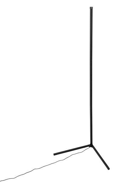 Stojacia lampa čierna vrátane LED s RGB a diaľkovým ovládaním - Carla