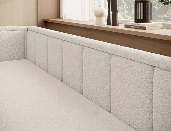 Rozkladacia váľanda s úložným priestorom 75x200 SLORA - biela, ľavé prevedenie