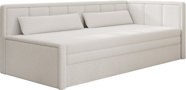 Rozkladacia váľanda s úložným priestorom 75x200 SLORA - biela, pravé prevedenie