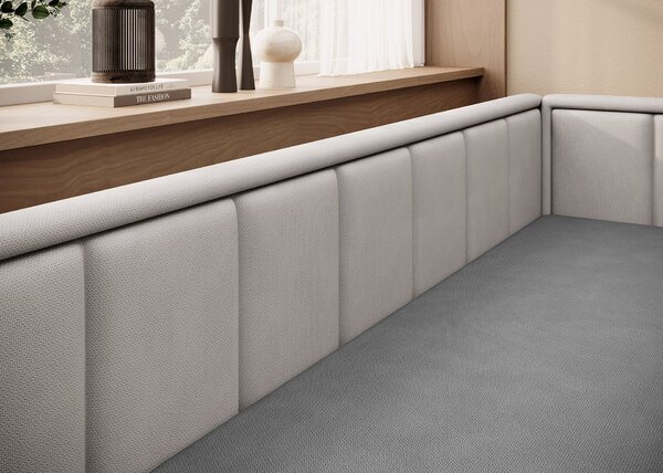 Rozkladacia váľanda s úložným priestorom 75x200 SLORA - tmavo šedá / svetlo šedá, pravé prevedenie