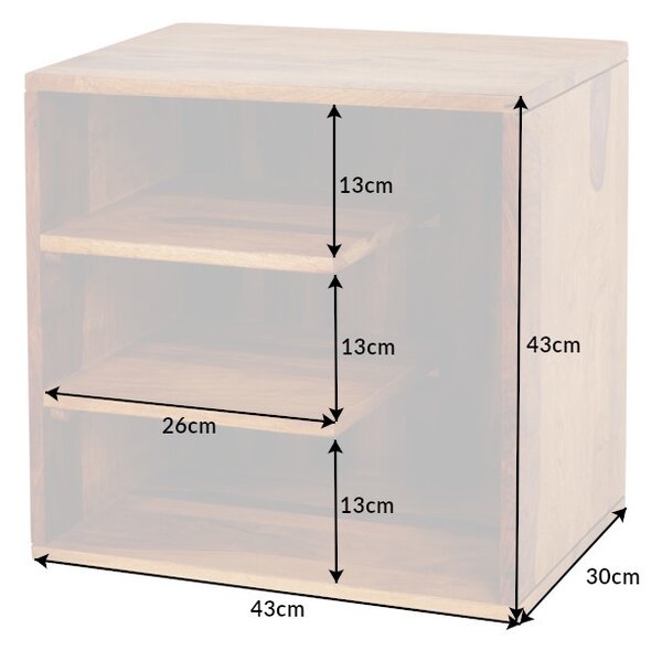 Dizajnový odkladací stolík Louis 43 cm Sheesham