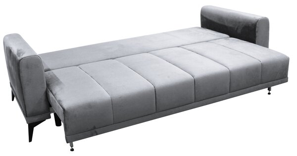 KONDELA Rozkladacia pohovka, svetlosivá/sivá, GRACE BIG SOFA