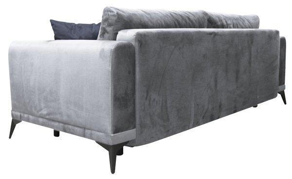 KONDELA Rozkladacia pohovka, svetlosivá/sivá, GRACE BIG SOFA