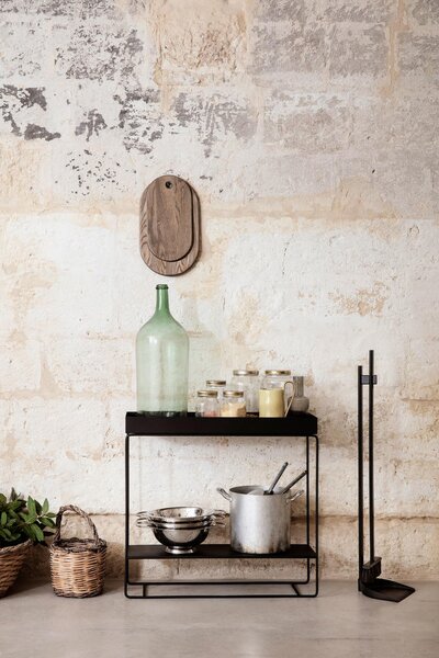 Ferm Living Truhlík na rastliny Plant Box Two-Tier, black