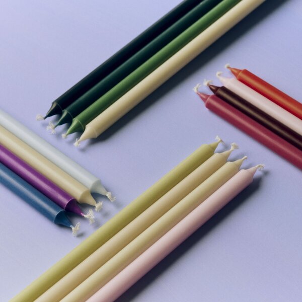 Svíčky Slim Purple / Blue Ø 1,2 cm – set 4 ks