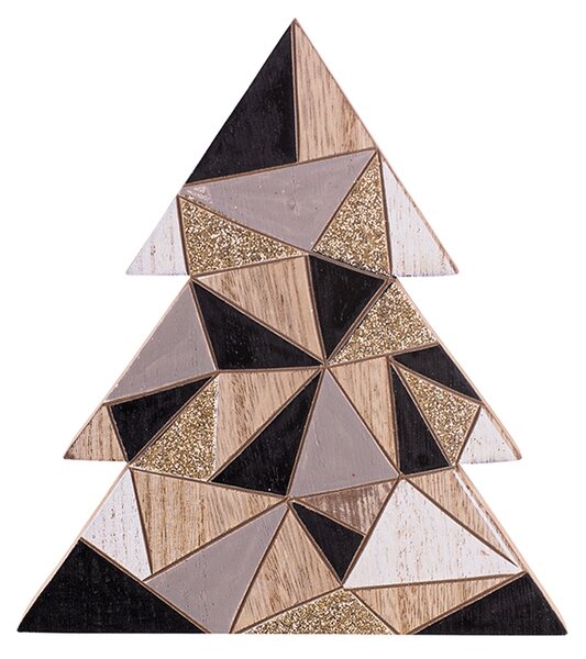 Altom Dekoračná vianočná figúrka stromčeka, 14 x 15,5 x 2 cm