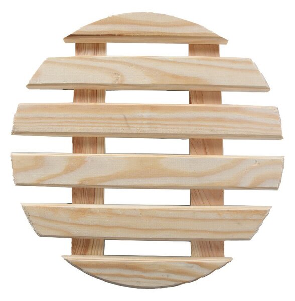 Drevený pojazdný podstavec pod kvetináč ø 29 cm (výška 8 cm) Indoor – Esschert Design