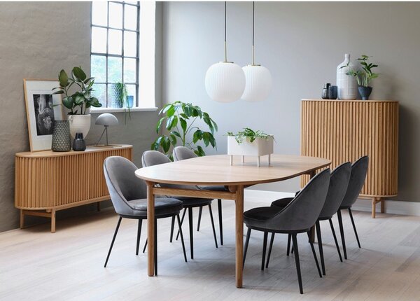 Rozkladací jedálenský stôl v dekore duba 100x190 cm Carno – Unique Furniture