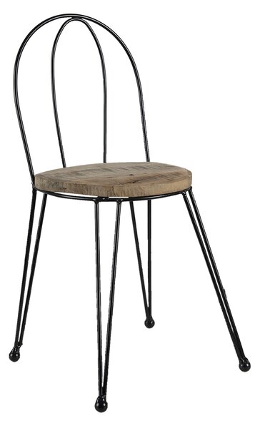 Dekoračný stojan na kvetinu v tvare stoličky - 23*22*45 cm - Clayre & Eef