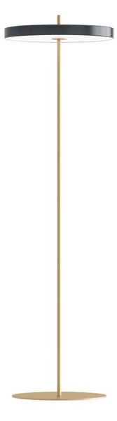 Antracitovosivá LED stojacia lampa so stmievačom s kovovým tienidlom (výška 151 cm) Asteria Floor – UMAGE