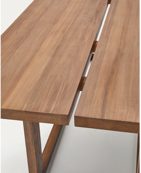 Jedálenský stôl z tíkového dreva v prírodnej farbe 100x220 cm Sashi – Kave Home