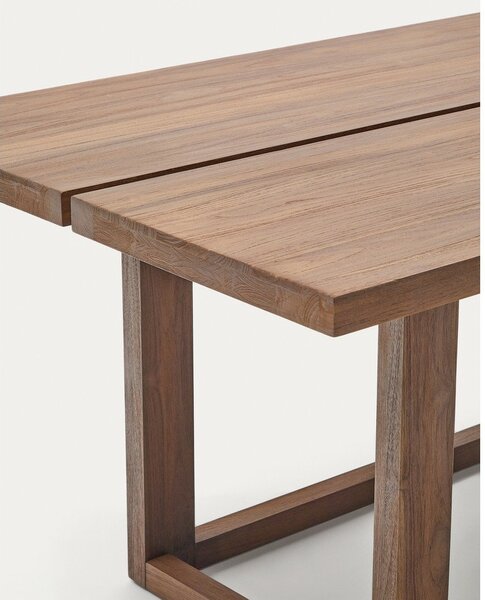 Jedálenský stôl z tíkového dreva v prírodnej farbe 100x220 cm Sashi – Kave Home