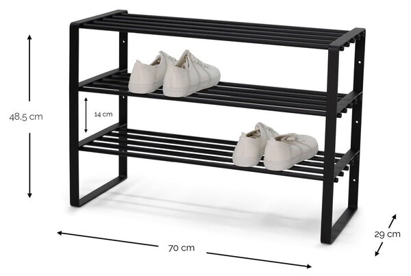 Biela kovová skrinka na topánky 70x49x29 cm Rex – Spinder Design