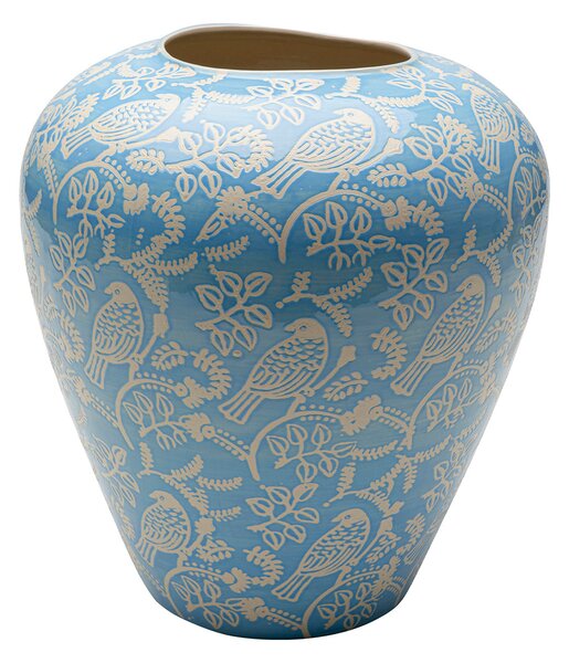 Birdsong váza modrá 33 cm