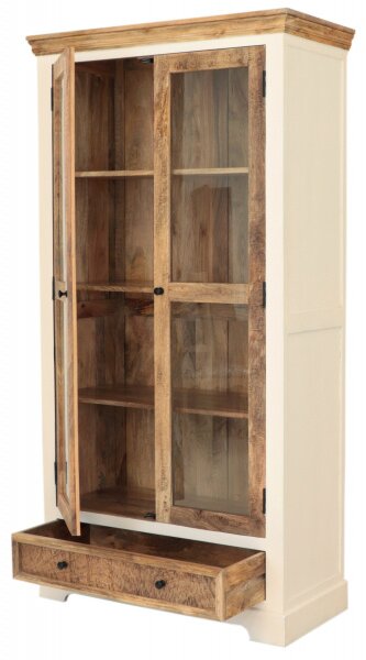 Vitrína Agni 100x190x45 indický masív mango